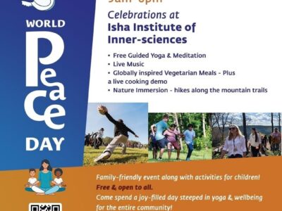 World Peace Day - Sept 20th at Isha Institute of Inner-sciences