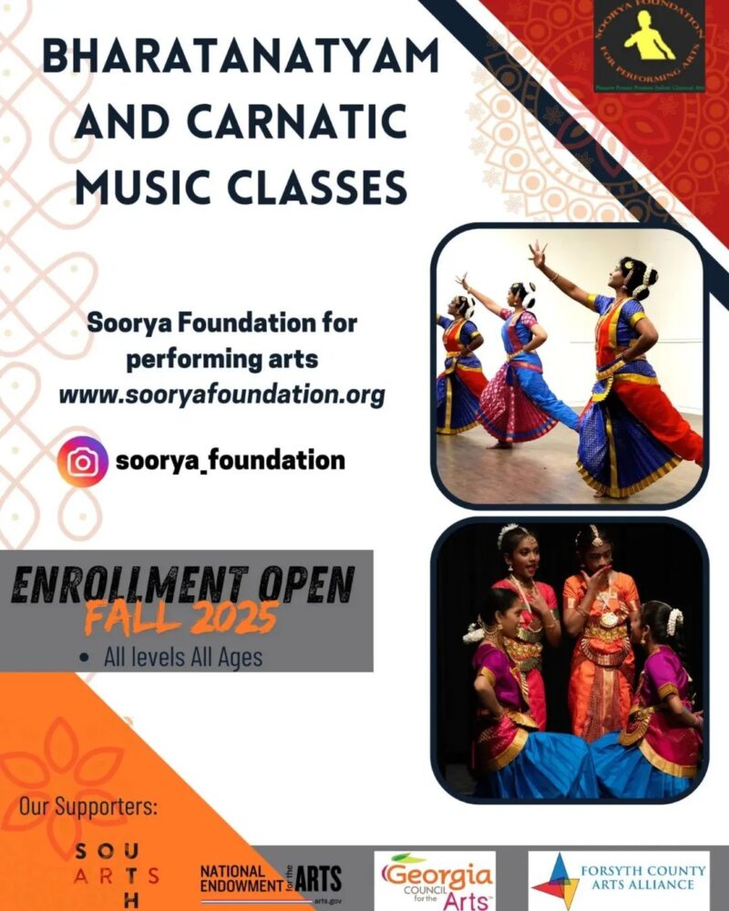 Bharathanatyam and CARNATIC MUSIC Classes for all levels and ages